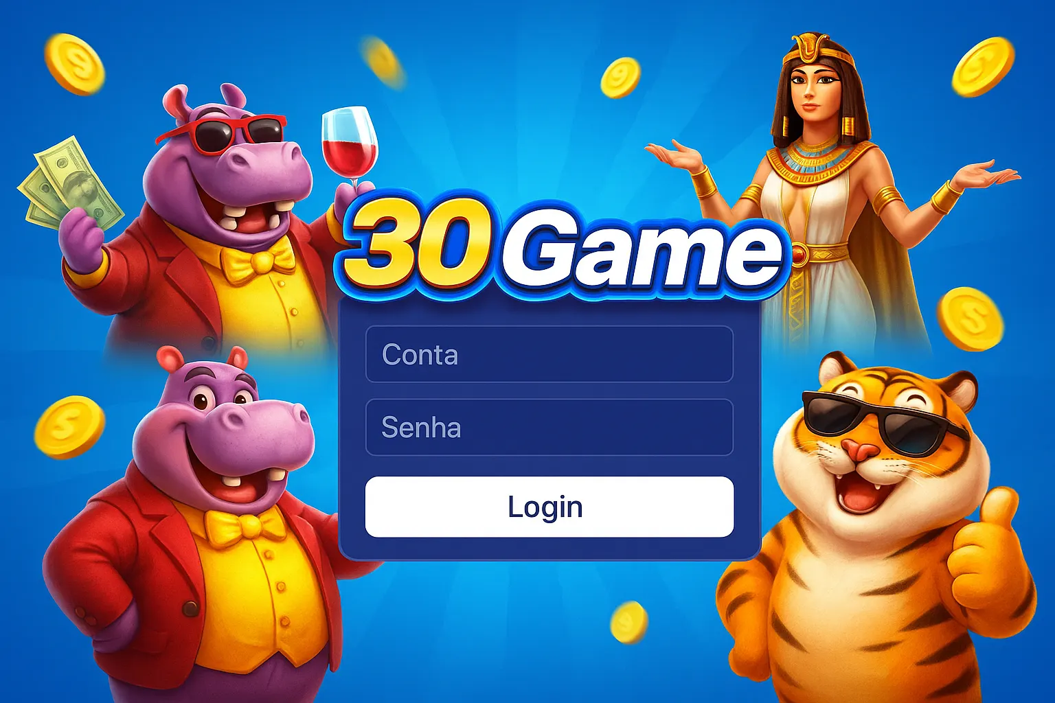 Não Perca tempo, o rRgistro na site 30GAME