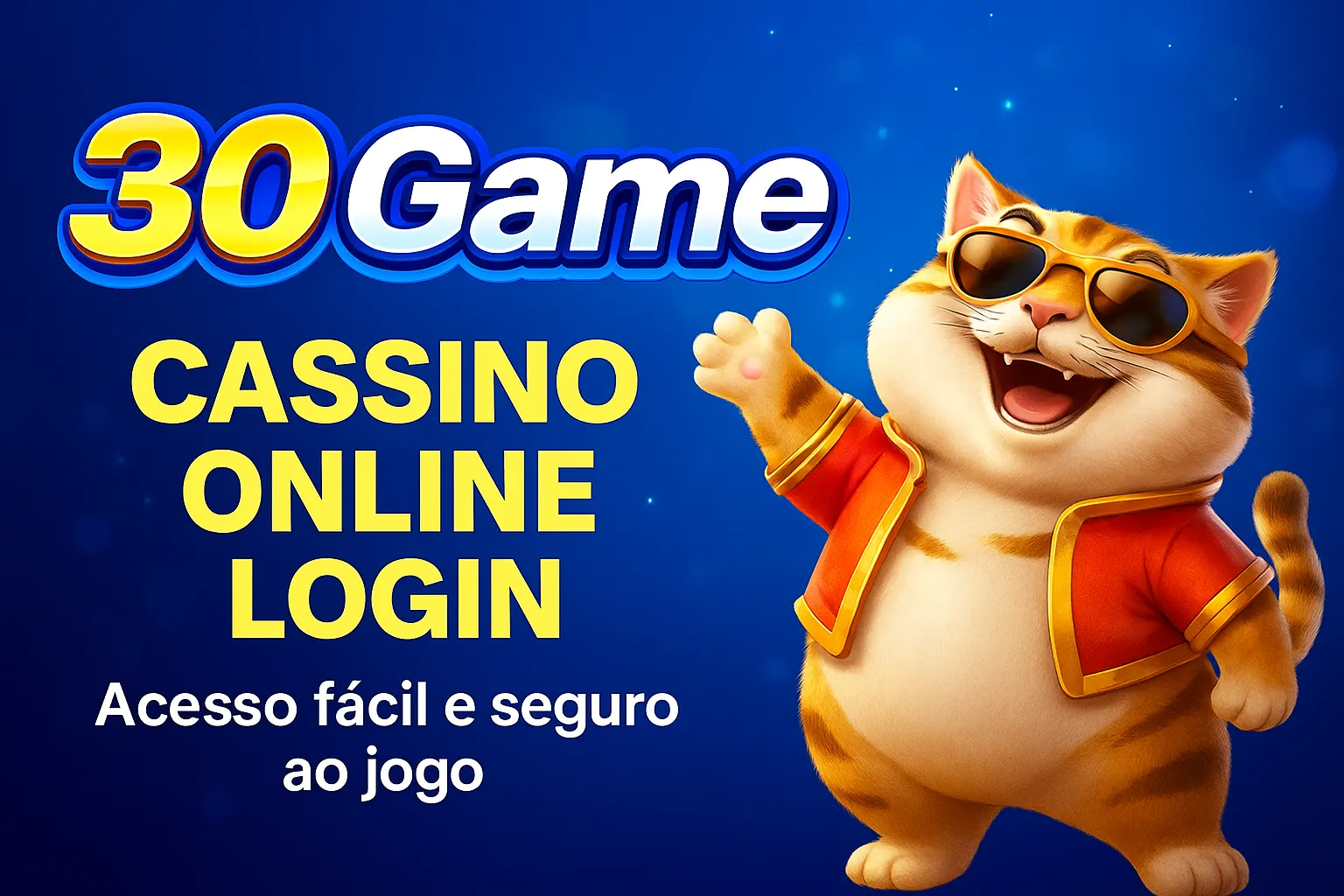 Criar uma nova Conta no plataforma 30GAME